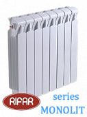 Радиатор биметаллический RIFAR МONOLIT 500/14 секций (боковое подключение) 